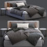 Cama y mesitas de noche Lema Warp - Navasard