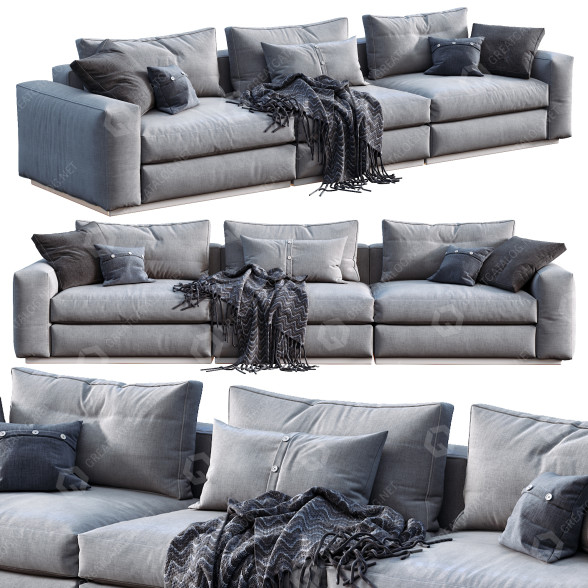 Диван Flexform Beauty Grey 3D модель