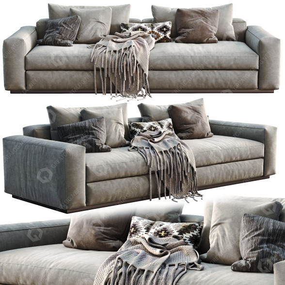 Диван Flexform Beauty Beige 3D модель