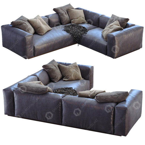 Sofa Flexform Lario model 3D