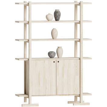 Стелаж та вази Haldeman Pine Wood