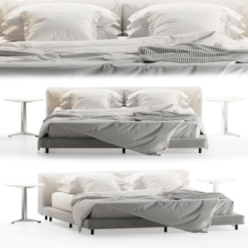 Ліжко та тумбочки Living Divani Softwall bed