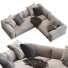 Canapé Flexform Lario Beige - Navasard