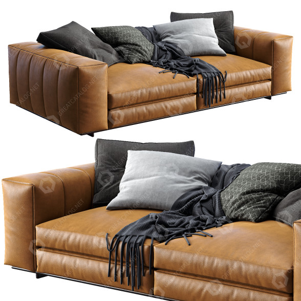 Sofá Minotti Freeman Modelo 3D