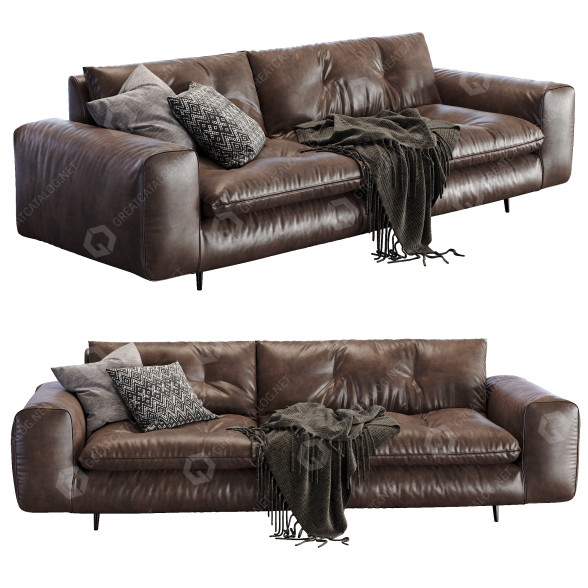 Sofá Bonaldo Avarit Brown Modelo 3D