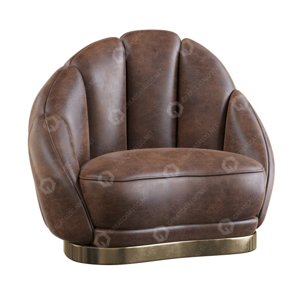 Крісло Munna Olympia Leather 3D модель