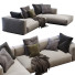 Canapé Flexform Grandemare Beige - Navasard