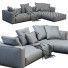 Canapé Flexform Grandemare Beige - Navasard