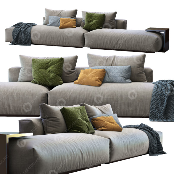 Sofa Indera Sintese 3D model