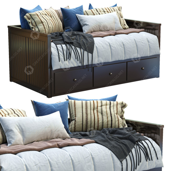 Диван IKEA Daybed Hemnes 3D модель