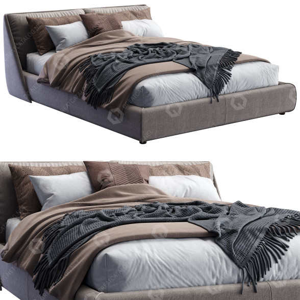 Bed Alivar Lagoon Beige 3D model