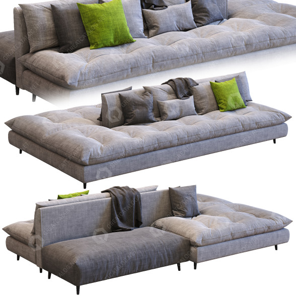 Sofá Bonaldo Avarit Gray Modelo 3D