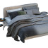 Bett und Nachttischchen MADE Besley Beige - Navasard