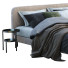 Bett und Nachttischchen MADE Besley Beige - Navasard