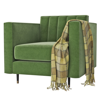 Fotele  Moss Green 5west Yosi Model 3D