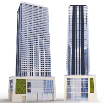 Budynek 1010 Brickell Condominium Miami Model 3D