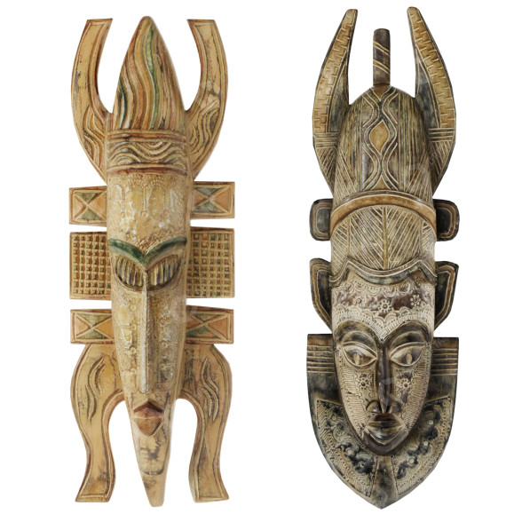 Masken African Brown 3D-Modell
