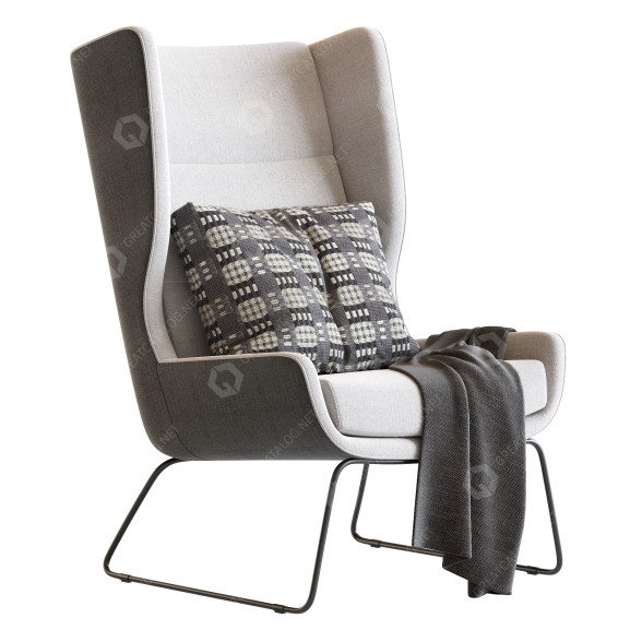 Sillón Herman Miller Hush Modelo 3D