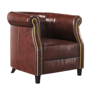 Fotel  Fauteuil Oxford Cigare Walton Vintage Model 3D