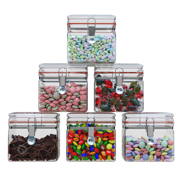 Bonbons Glass Jars 3D-Modell
