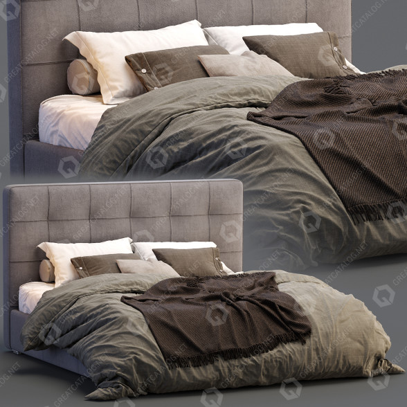 Łóżko BoConcept Mezzo Beige model 3D