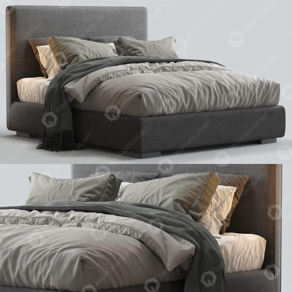 Bett Meridiani Bardò Due 3D-Modell