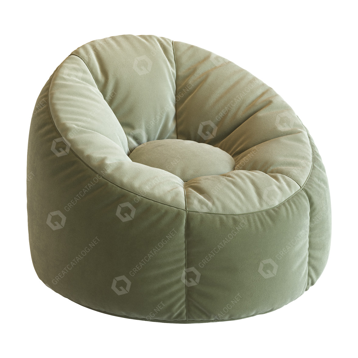 Bag Chair West Elm Bean Bag 3D model・Download 3D models