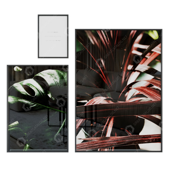Bilder Dracaena and Text 3D-Modell