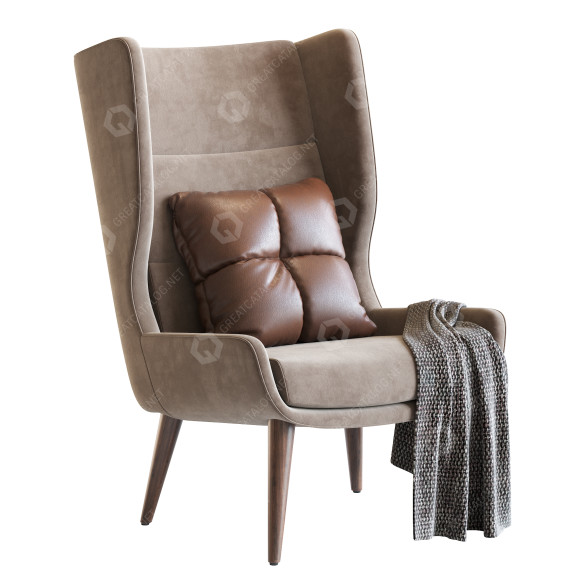 Кресло Herman Miller Hush 3D модель
