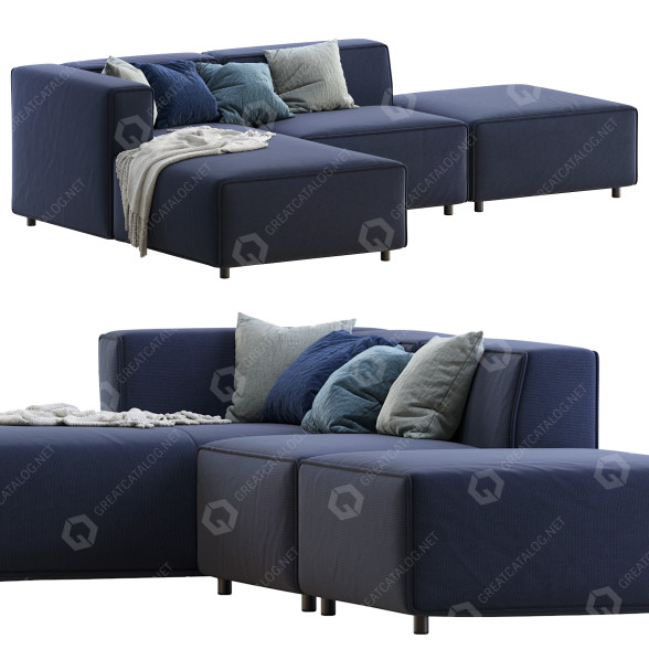Sofa BoConcept Carmo Blue model 3D