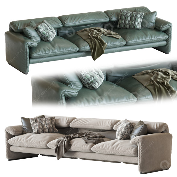Диван Cassina Maralunga 3D модель