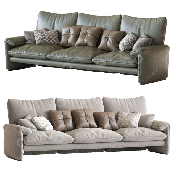 Диван Cassina Maralunga 2 3D модель