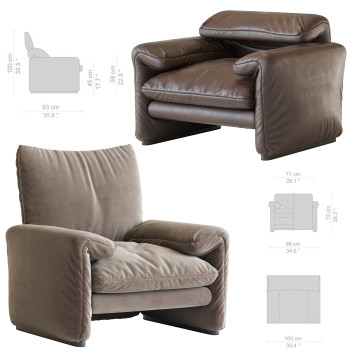 Крісло Cassina Maralunga Poltrona