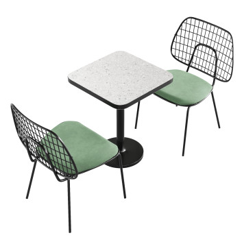 Table and Chairs Tolix 1