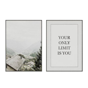 Картини Mountains and Text