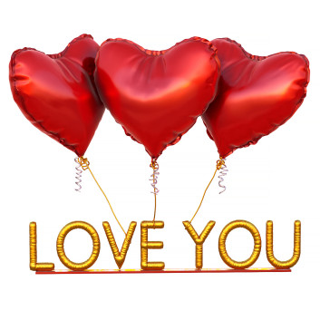 Повітряні кульки Love You Ball 3D модель