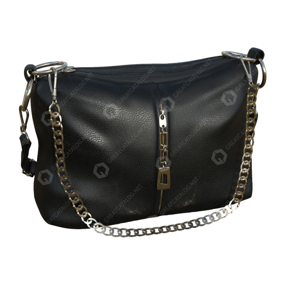Сумка Black Leather 3D модель