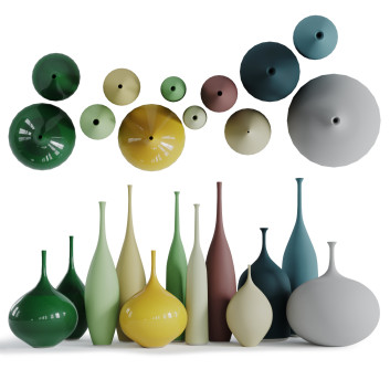 Vases Sophie Cook Porcelain 12 Pieces