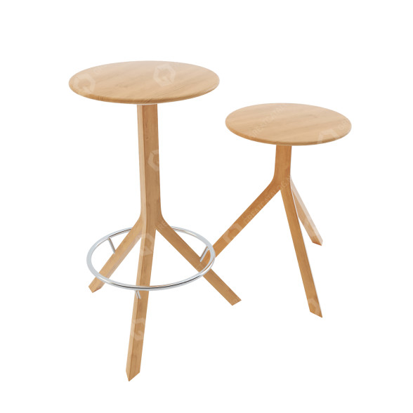 Барні стільці Alison Brooks Architects Kitchen Stools 3D модель