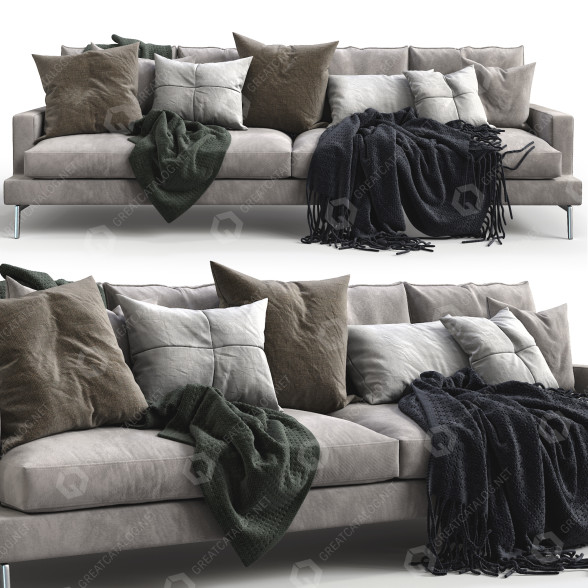 Sofa Verzelloni Larsen model 3D
