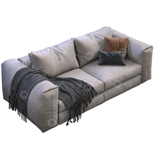 Диван Flexform Asolo Gray 3D модель