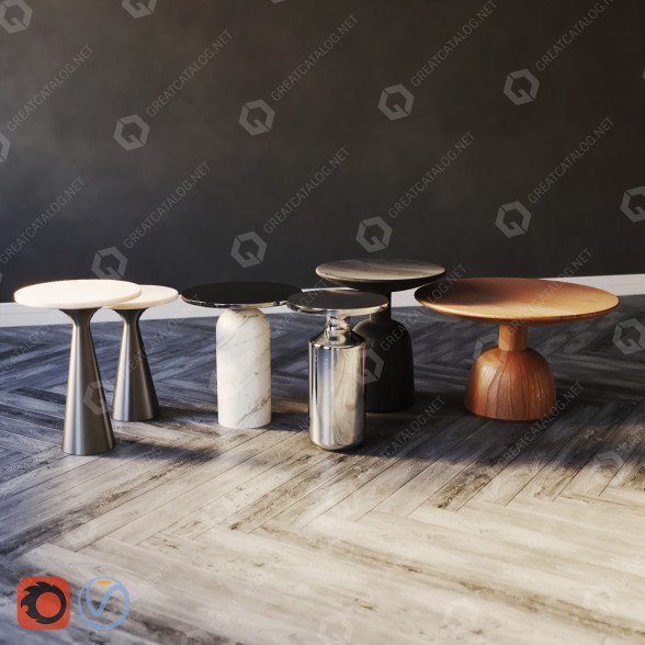 Tables basses Side Set 01 modèle 3D
