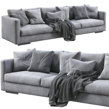Sofa Flexform Magnum Gray 3D-Modell