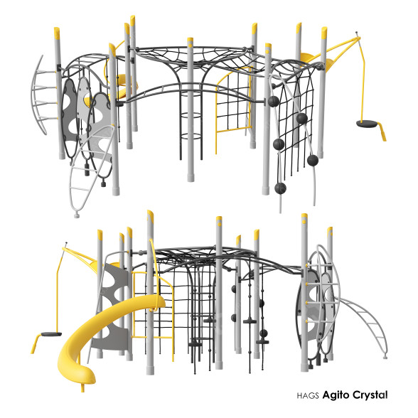 Plac gier i zabaw Hags Agito Crystal model 3D