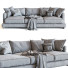 Sofa Flexform Long Island Gray - Navasard
