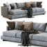 Sofa Flexform Long Island Gray - Navasard