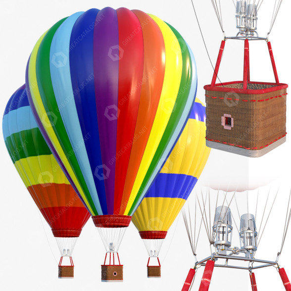 Повітряна куля Balloon 3D модель