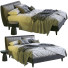Кровать и тумбочки Twils Attico Gray - Navasard