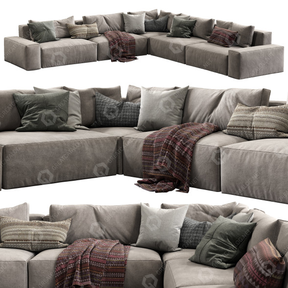 Sofa Jesse Daniel (composition 7) model 3D