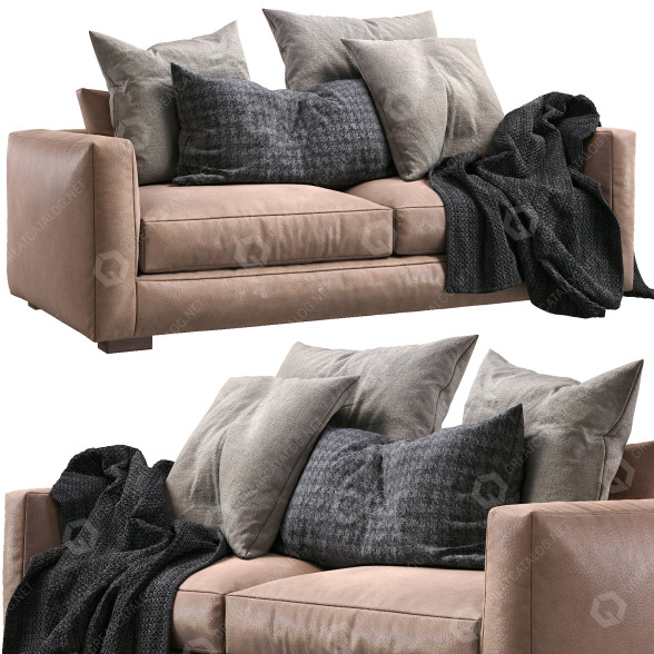 Диван ART LEATHER Vittoria Luisa Leather 3D модель